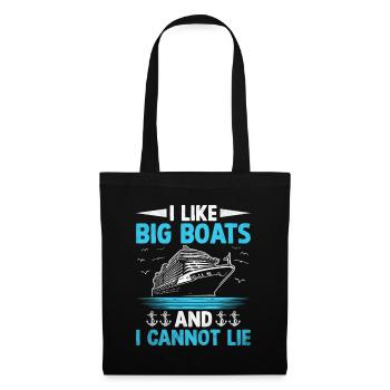 I Like Big Boats And I Cannot Lie Paddle Boat - Tote Bag - black - Front