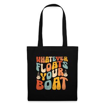Tout ce qui flotte sur votre bateau Pédalo - Sac en tissu - noir - Devant