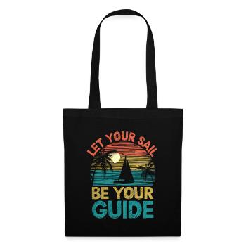 Laissez votre voile être votre guide Pédalo - Sac en tissu - noir - Devant