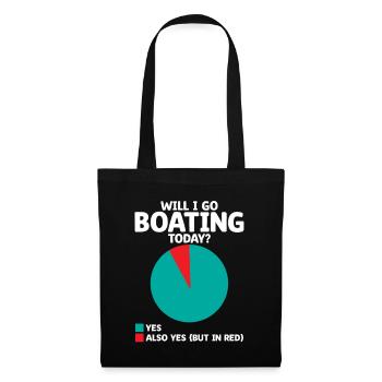 Vais-je faire du bateau aujourd’hui Pédalo - Sac en tissu - noir - Devant