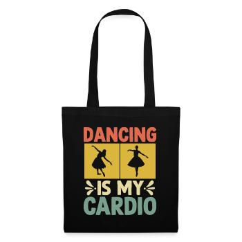 Tanzen ist mein Cardio für tanzende Tänzer - Stoffbeutel - Schwarz - Vorne