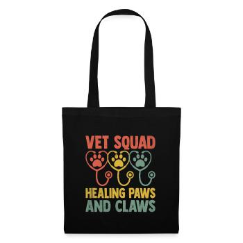 Vet Squad Healing Paws And Claws Verterinarian - Tote Bag - black - Front