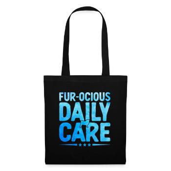 Fur Ocious Care Daily Verterinarian Animal Lover - Tote Bag - black - Front