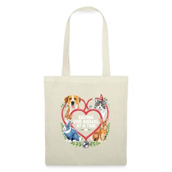 Saving One Animal At A Time Verterinarian Animal - Tote Bag - nature - Front