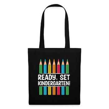 Ready Set Kindergarten School Teacher Students - Tote Bag - black - Front