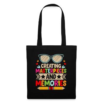 Creating Masterpieces And Memories School Teacher - Tote Bag - black - Front