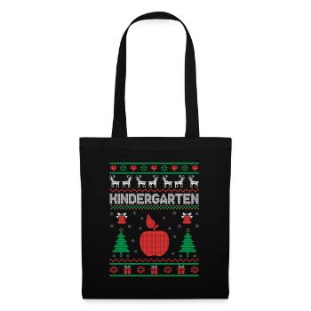 Xmas Kindergarten School Teacher Students - Tote Bag - black - Front