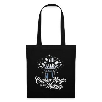 Coupon-Magie in der Herstellung Couponer Shopper Speichern - Stoffbeutel - Schwarz - Vorne