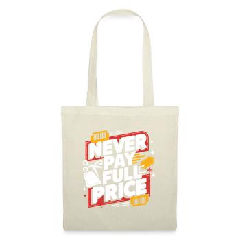 Ne payez jamais le plein prix Couponer Shopper Économisez de l’argent - Sac en tissu - nature - Devant