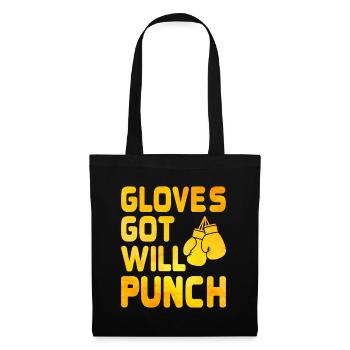 Got Gloves Will Punch Boxer Sports Musculation Gym - Sac en tissu - noir - Devant