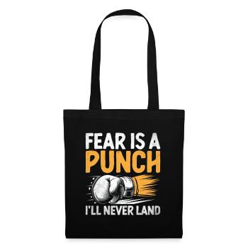 La peur est un coup de poing que je n’atterrirai jamais Boxer Sports - Sac en tissu - noir - Devant