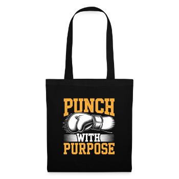 Punch avec but Boxer Sports Gym de musculation - Sac en tissu - noir - Devant