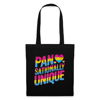 Pan sional einzigartige LGBTQIA Pride Pansexualität - Stoffbeutel - Schwarz - Vorne