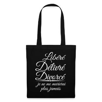 Released, Delivered, Divorced Gift - Tote Bag - black - Front