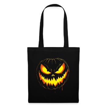 Spooky Pumpkin Face Halloween - Tote Bag - black - Front