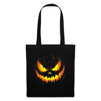 Spooky Pumpkin Face Halloween - Tote Bag - black - Front