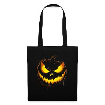 Spooky Pumpkin Face Halloween - Tote Bag - black - Front