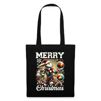 Joyeux Noël Handball Sports Athlète - Sac en tissu - noir - Devant