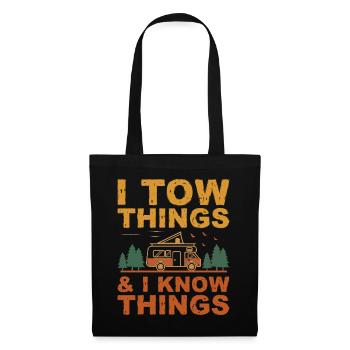 I Tow Things and I know Things Fathers Day - Sac en tissu - noir - Devant