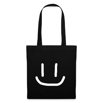 Rire Sourires Cadeau Fête Cool Style - Sac en tissu - noir - Devant