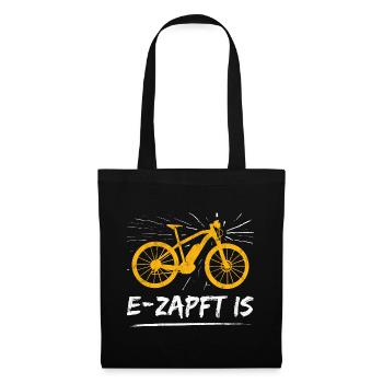 Ebike Fahrrad - Stoffbeutel - Schwarz - Vorne