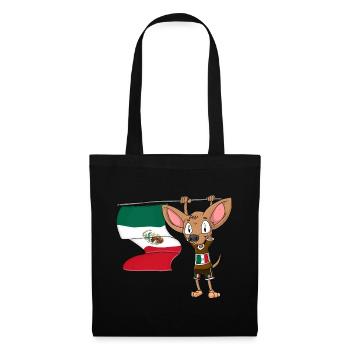 Mexiko Chihuahua - Stoffbeutel - Schwarz - Vorne