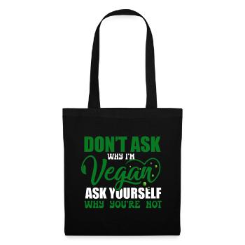 Vegan Veganism - Tote Bag - black - Front