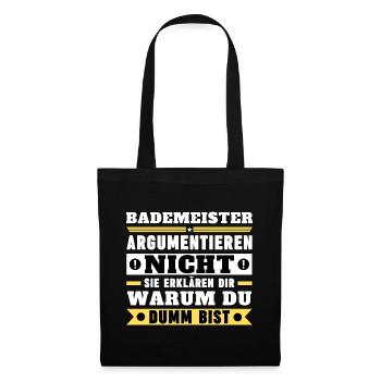Lifeguards don't argue - Tote Bag - black - Front