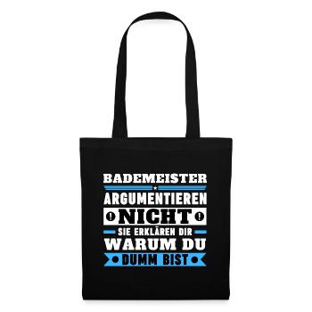 Lifeguards don't argue - Tote Bag - black - Front
