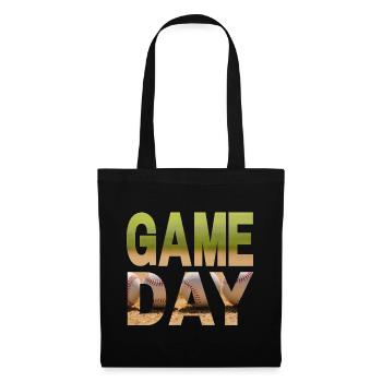 Game Day Baseball - Stoffbeutel - Schwarz - Vorne