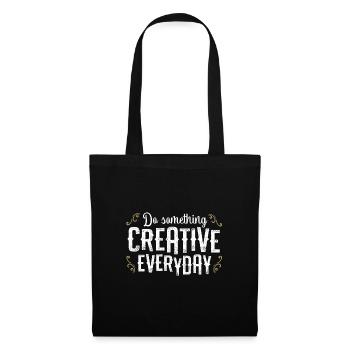 Do Something Creative Everyday - Designer - Tote Bag - black - Front