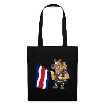 Costa Rica Rasta Dog - Tote Bag - black - Front