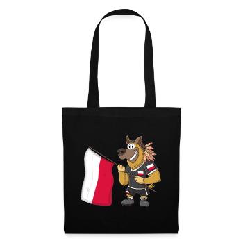 Poland Rasta Dog - Tote Bag - black - Front