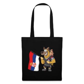 Serbia Rasta Dog - Tote Bag - black - Front