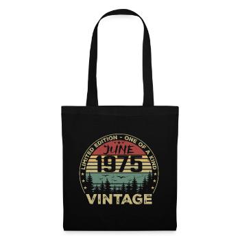 Gift June 1975 Anniversary June 1975 June 1975 - Tote Bag - black - Front