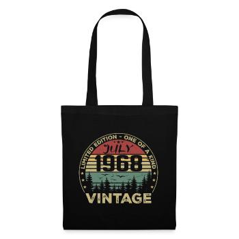 Cadeau D'anniversaire Juillet 1968 Vintage 1968 - Sac en tissu - noir - Devant