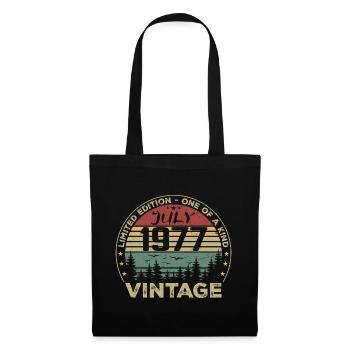 Cadeau D'anniversaire Juillet 1977 Vintage 1977 - Sac en tissu - noir - Devant