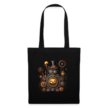 Halloween-Maschine - Stoffbeutel - Schwarz - Vorne