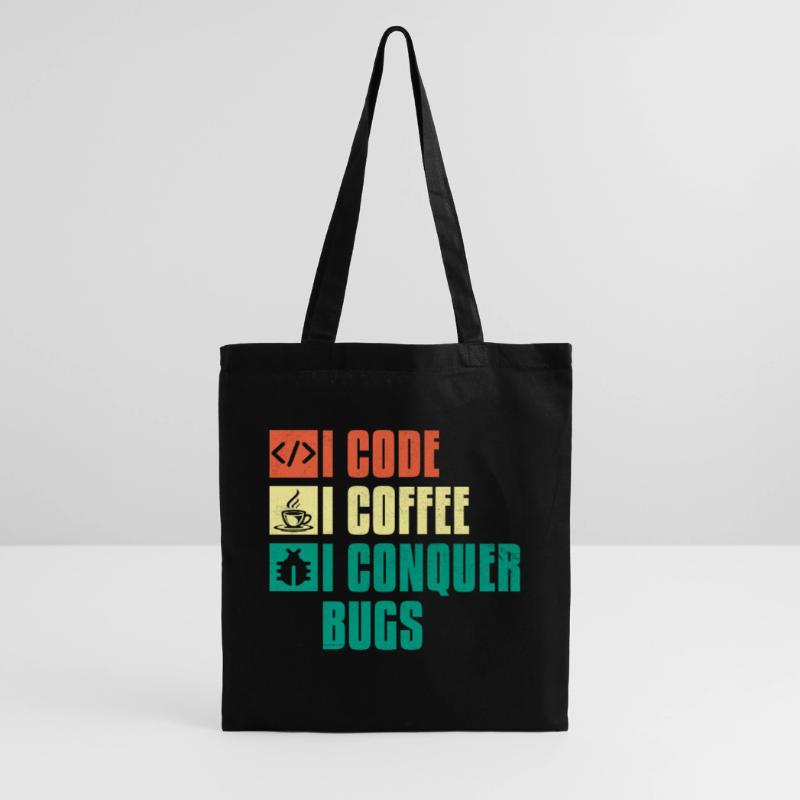 Kaffee-Codierung Programmierer Programmierer Entwickler Nerd Coff Stoffbeutel