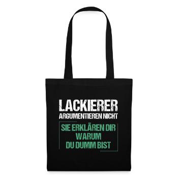 Les peintres ne discutent pas - Sac en tissu - noir - Devant