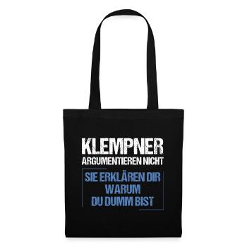 Plumbers don't argue - Tote Bag - black - Front