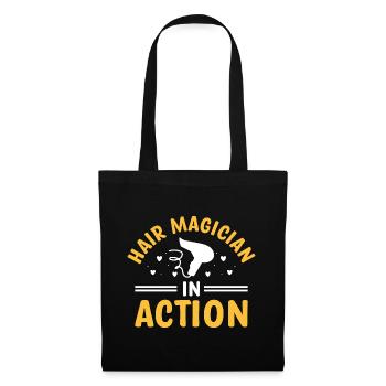 Coiffeur Coiffeur Coiffeur Coiffure Coiffure - Sac en tissu - noir - Devant