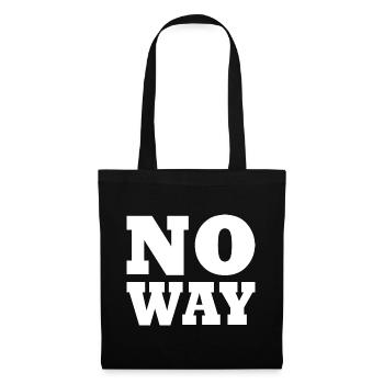 No way - Stoffbeutel - Schwarz - Vorne