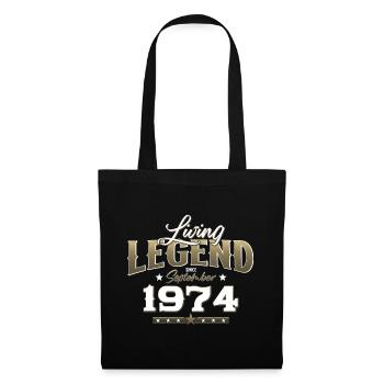 50th Birthday Legend September 1974 Volume 74 - Tote Bag - black - Front