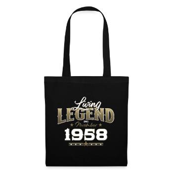 66e anniversaire Légende Novembre 1958 Volume 58 - Sac en tissu - noir - Devant