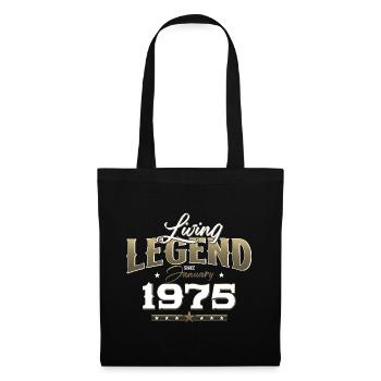 50th Birthday Original January 1975 Volume 75 - Tote Bag - black - Front