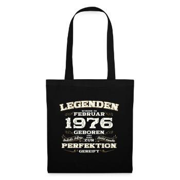 49th Birthday Gift Husband Original February 1976 - Tote Bag - black - Front