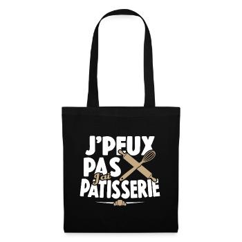 Je Peux Pas J'ai Pâtisserie - Sac en tissu - noir - Devant