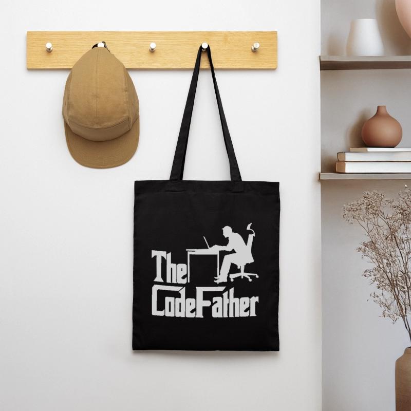 The Codefather Programmer Coder Developer Software Stoffbeutel