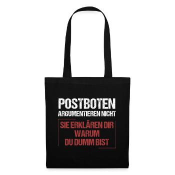 Les facteurs ne discutent pas - Sac en tissu - noir - Devant